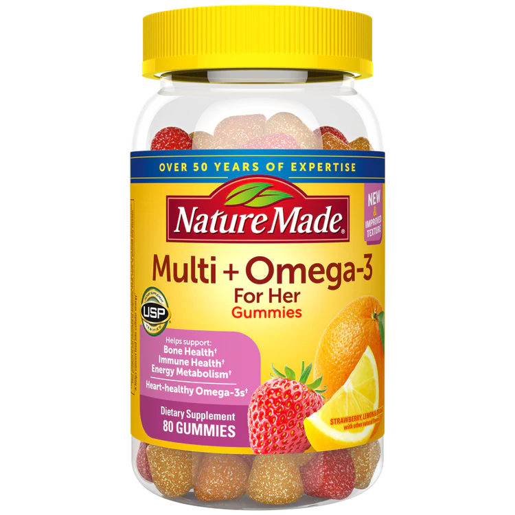 Nature Made Women's Multivitamin + Omega3 Gummies